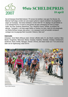 95Ste SCHELDEPRIJS 18 April