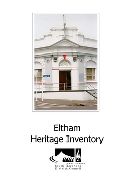 Eltham Heritage Inventory