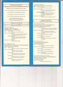 1999 Board of Directors Beauty, Negativity, and Autonomy