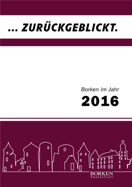 ZURÜCKGEBLICKT. Borken Im Jahr 2016