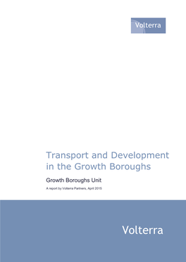 Growth Boroughs Transport Development Impact Report