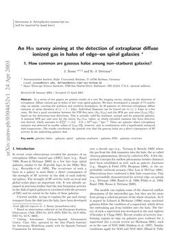 An Hα Survey Aiming at the Detection of Extraplanar Diffuse Ionized Gas In