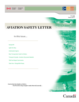 Aviation Safety Letter