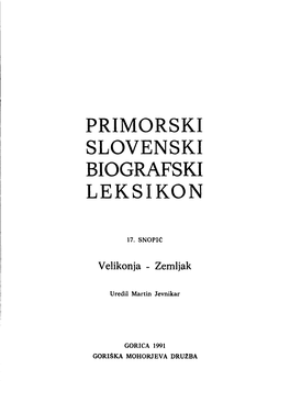 Primorski Slovenski Biografski Leksikon