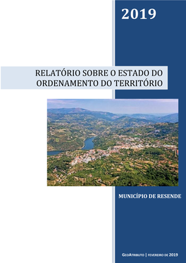 REOT – Relatório Do Estado De Ordenamento De Território