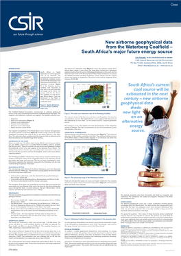 New Airborne Geophysical Data from the Waterberg Coalfield