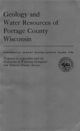 Geology and Water Resources of Portage County Wisconsin