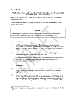 MGN 334 (M) and Its Amendment