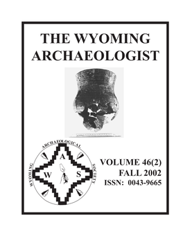 The Wyoming Archaeologist