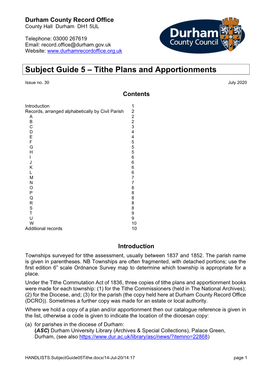 Subject Guide 7