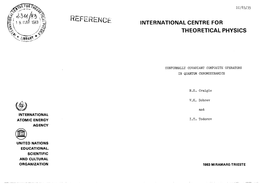 International Centre for Theoretical Physics