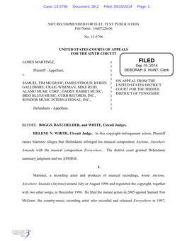 NOT RECOMMENDED for FULL TEXT PUBLICATION File Name: 14A0722n.06 No. 13-5796 UNITED STATES COURTS of APPEALS for the SIXTH CIRC