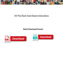 Hit the Deck Card Game Instructions