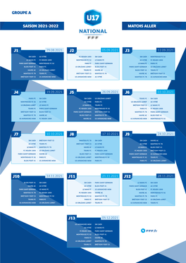 Saison 2021-2022 Matchs Aller Groupe a J10 J12 J11 J13 J8 J9