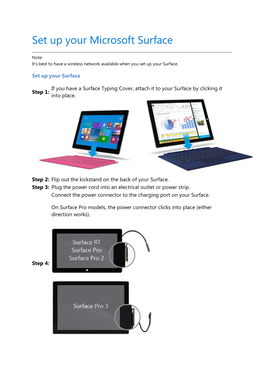 Set up Your Microsoft Surface