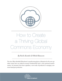 How to Create a Thriving Global Commons Economy