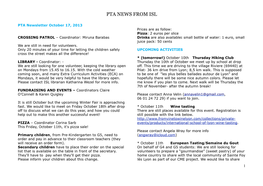 PTA Newsletter October