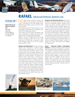 RAFAEL Advanced Defense Systems Ltd. AFAEL Advanced Defense Systems Ltd