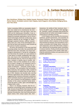 8. Carbon Nanotubes Is Expectedexothermic to and Become Also Increasingly Coverages