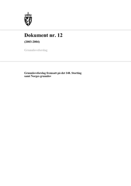Dokument Nr. 12 – 2003-2004
