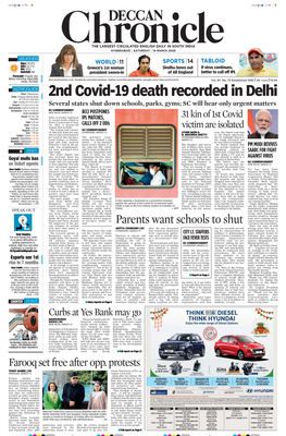 2Nd Covid-19 Death Recorded in Delhi