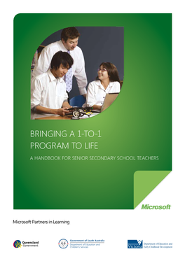 Bringing a 1-To-1 Program to Life a Handbook for Senior Secondary School Teachers