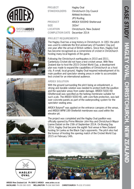 Hagley Oval Case Study