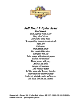 Bull Roast & Oyster Roast