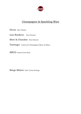 Champagner & Sparkling Wine