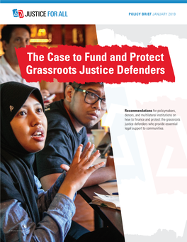 Protect Grassroots Justice Defenders from Intimidation, Harassment, And