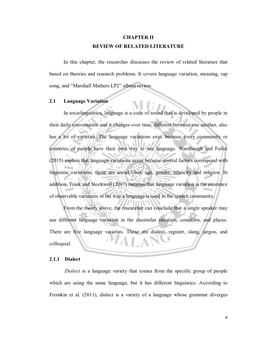 Chapter Ii Review of Related Literature