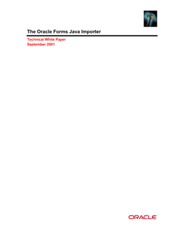 Oracle Forms Javaimporter