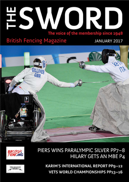 British Fencing Magazine JANUARY 2017