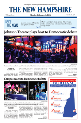 The New Hampshire Tnhdigital.Com Monday, February 8, 2016 Vol