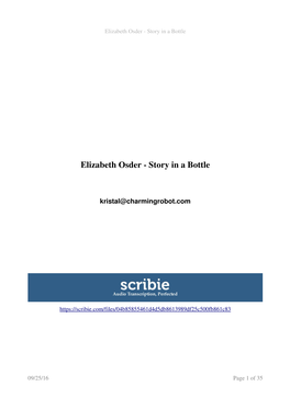 Elizabeth Osder – Story in a Bottle.Pdf