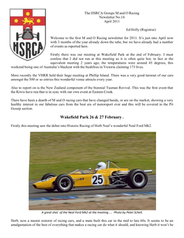 Wakefield Park 26 & 27 February