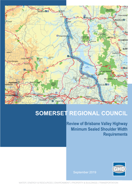 Brisbane Valley Highway Minimum Sealed Shoulder Width Requirements