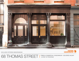 68 Thomas Street ±25 Feet of Frontage Principal Registration and Confidentiality Agreement