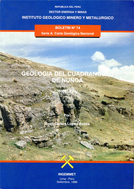 Geologia Del Cuadrangulo De Nuñoa