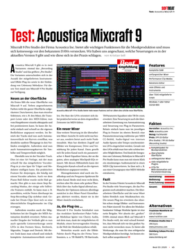 Test:Acoustica Mixcraft 9