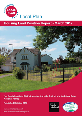 Housing Land Position Report 2017