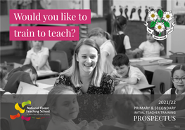 Would You Like to Train to Teach?