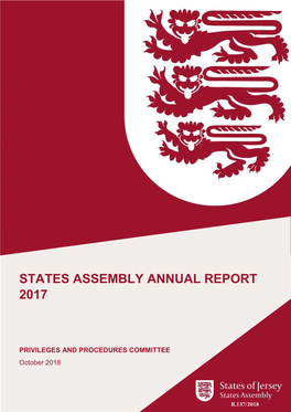 States Assembly Annual Report 2017
