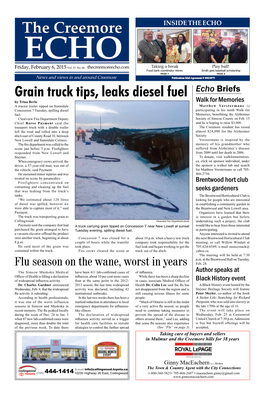The Creemore Inside the Echo Echo Friday, February 6, 2015 Vol