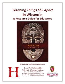 Teaching Things Fall Apart in Wisconsin a Resource Guide for Educators