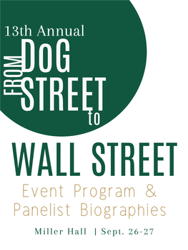 Miller Hall | Sept. 26-27 13TH ANNUAL from Dog ST
