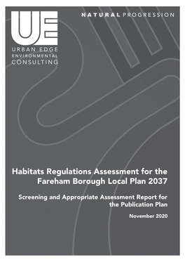 HRA Fareham Publication Plan