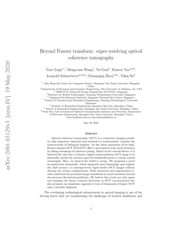 Beyond Fourier Transform: Super-Resolving Optical Coherence Tomography