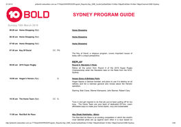 Sydney Program Guide