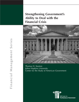Strengthening Government's Ability to Deal with the Financial Crisis F